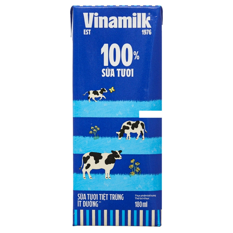 Thùng 48 hộp sữa tươi tiệt trùng Vinamilk ít đường 180 ml (từ 1 tuổi) - Giao bao bì ngẫu nhiên 19