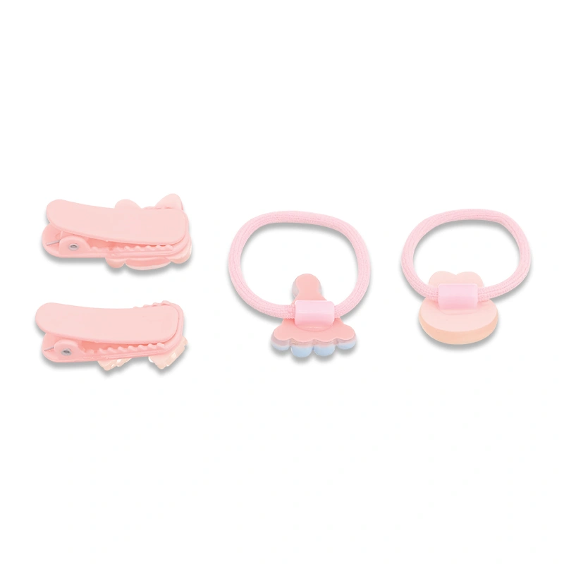 Mắt kính kèm cột tóc, kẹp tóc hồng bé gái HappyTime 516297 9