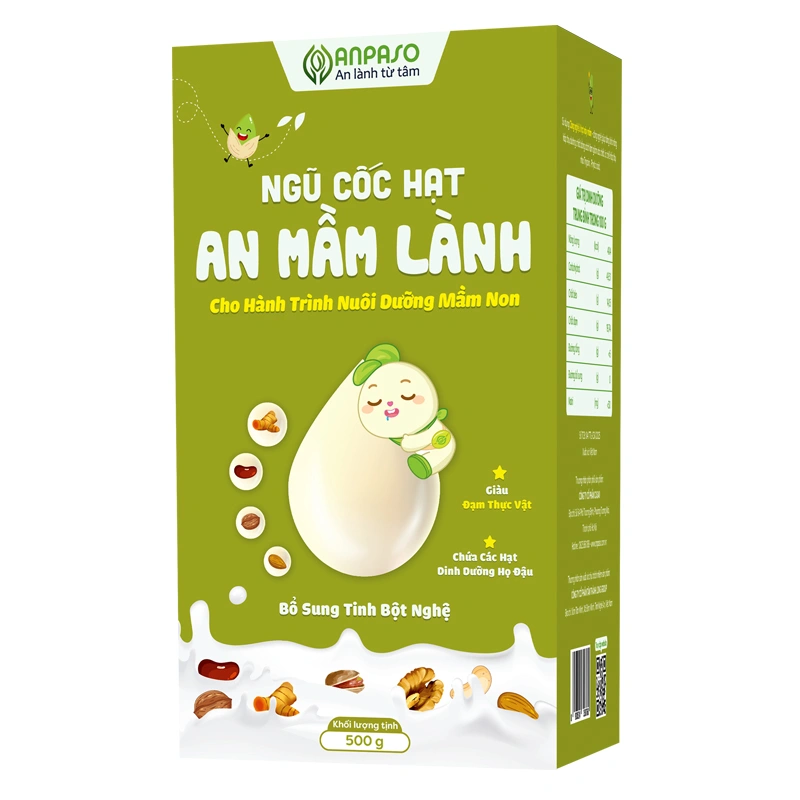 Ngũ cốc hạt Anpaso bổ sung dưỡng chất cho phụ nữ sau sinh, 500g dạng bột 2