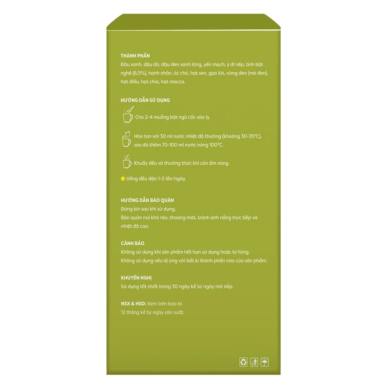 Ngũ cốc hạt Anpaso bổ sung dưỡng chất cho phụ nữ sau sinh, 500g dạng bột 3