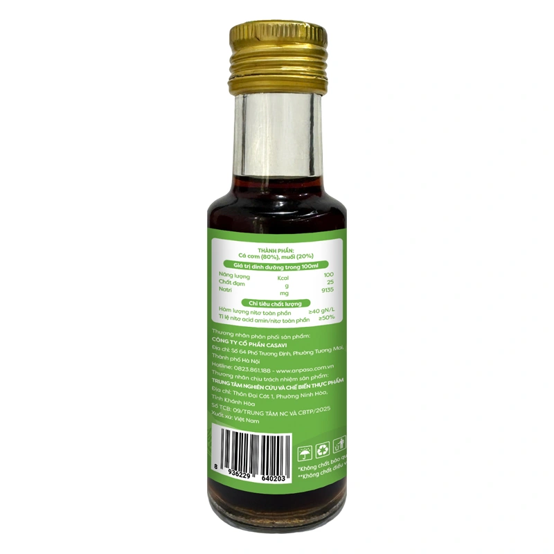 Nước mắm cá cơm Anpaso cho bé chai 120 ml (từ 1 tuổi) 4