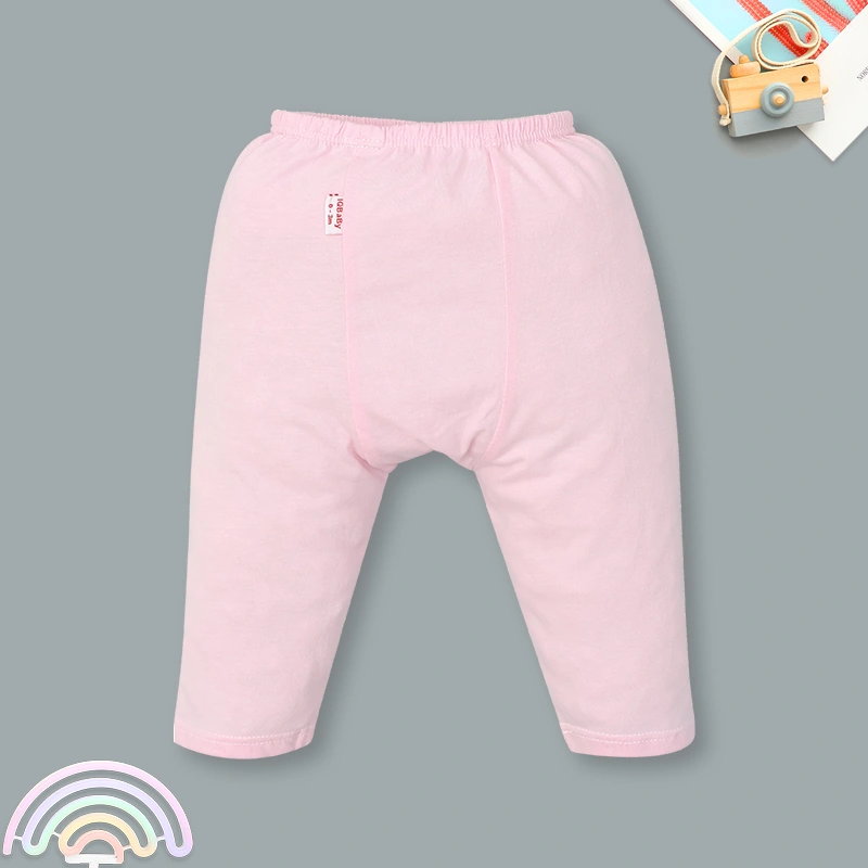 Quần dài IQ Baby cotton màu hồng 2