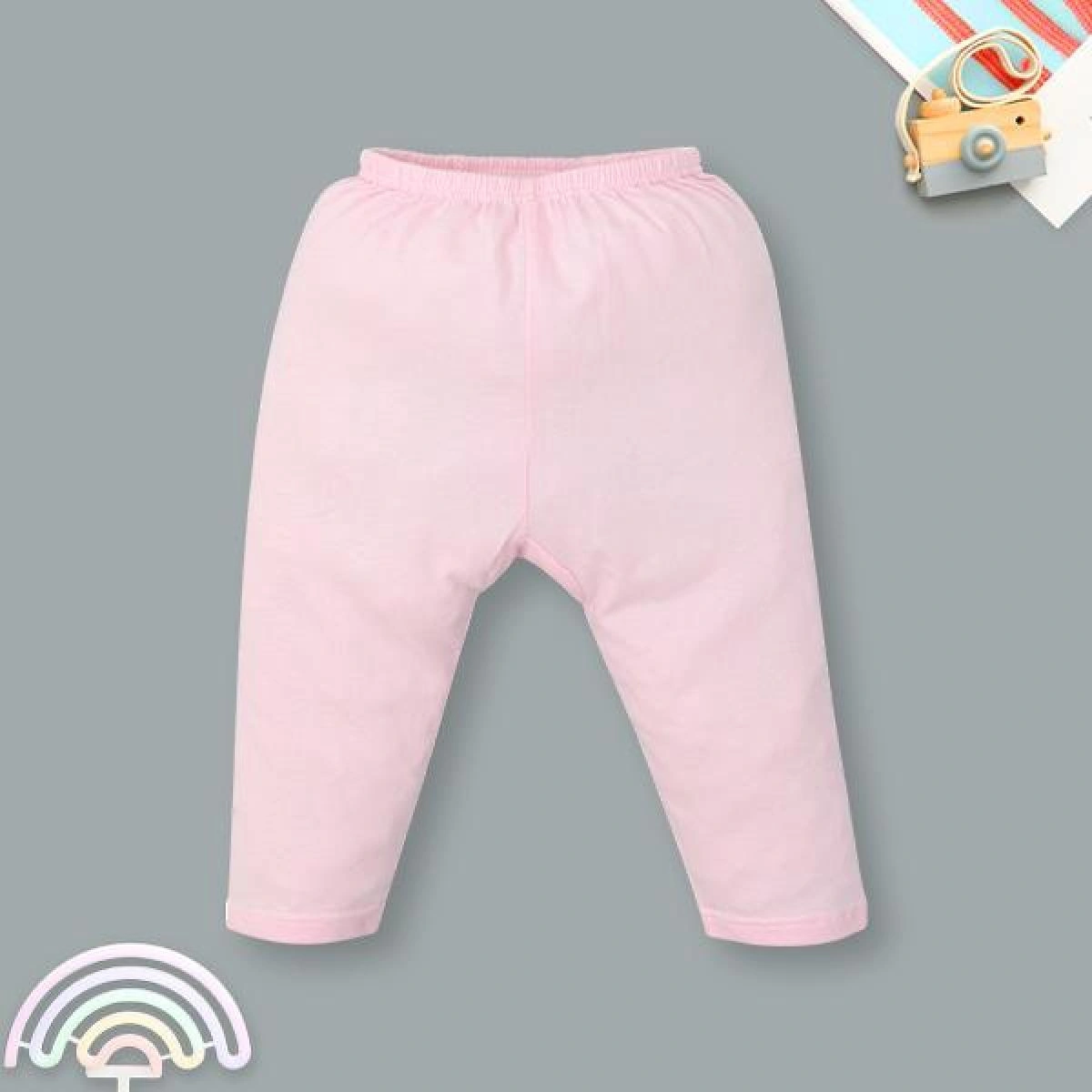 Quần dài unisex IQ Baby cotton hồng