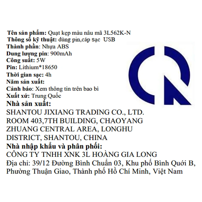 Quạt kẹp và để bàn mini xoay 720 độ 3L 3L562K-N 11