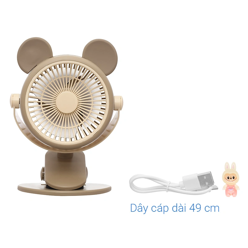 Quạt kẹp và để bàn mini xoay 720 độ 3L 3L562K-N 10