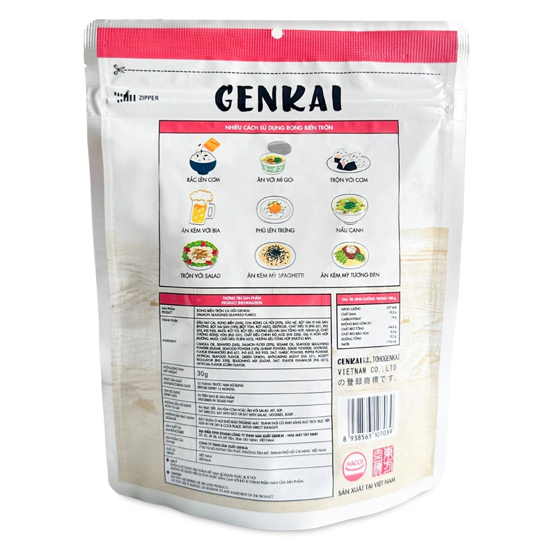 Rong biển giòn trộn cá hồi Genkai gói 30g (từ 1 tuổi) 2