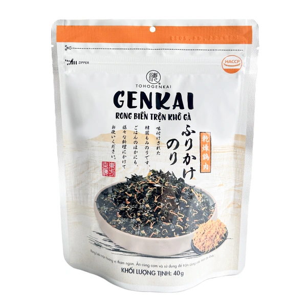 Rong biển giòn trộn khô gà Genkai gói 40g