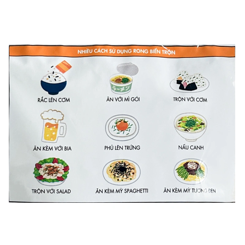 Rong biển giòn trộn khô gà Genkai gói 40g (từ 1 tuổi) 4