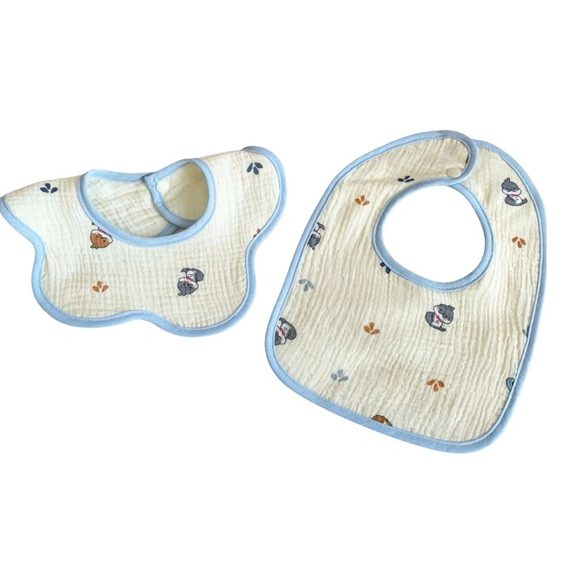 Set 2 yếm ăn cho bé muslin Bessla - Động vật 2
