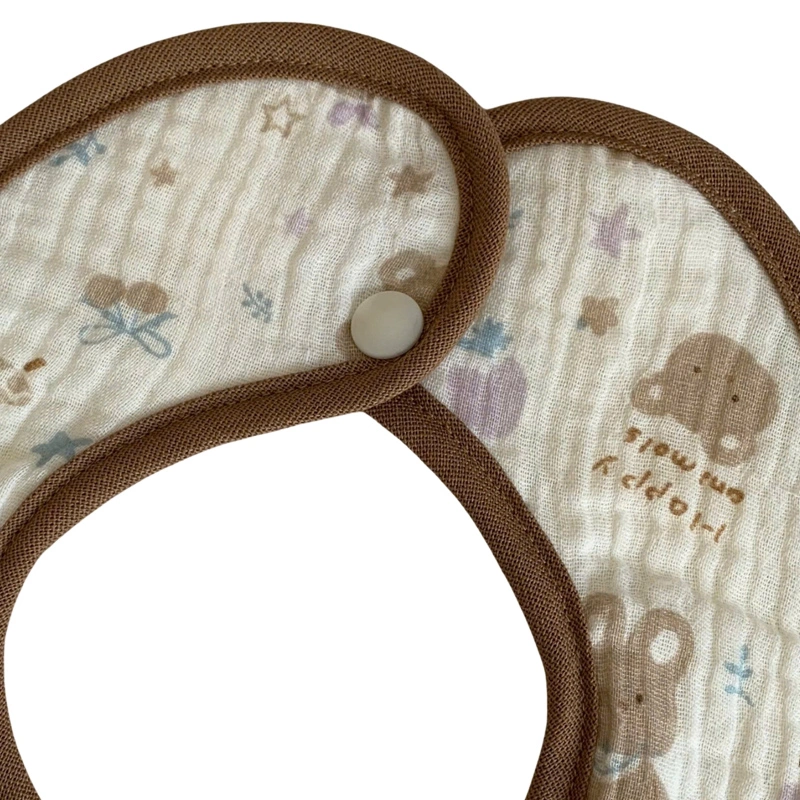 Set 2 yếm ăn cho bé muslin Bessla - Động vật 14