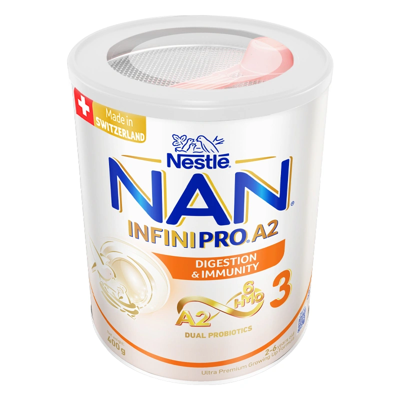 Combo 2 sữa bột NAN InfiniPro A2 6HMO số 3 (đạm quý A2) 800g (2 - 6 tuổi) 12