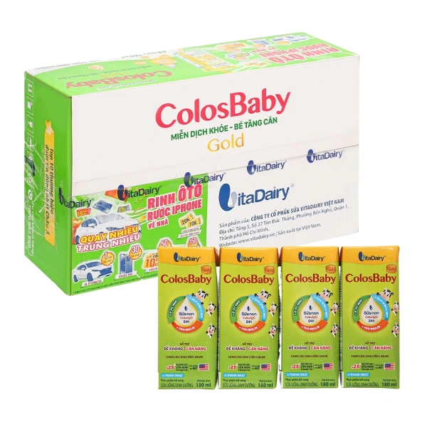 Thùng 48 hộp sữa non pha sẵn ColosBaby Gold 180 ml (từ 1 tuổi) - Giao bao bì ngẫu nhiên 1