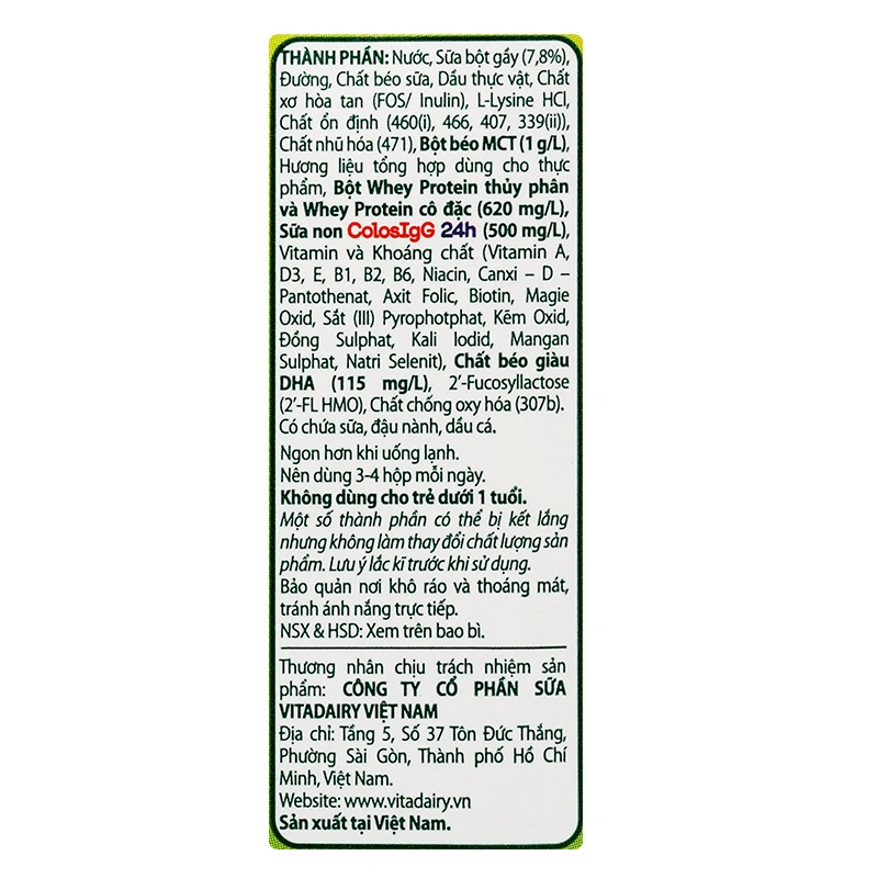 Lốc 4 hộp sữa non pha sẵn ColosBaby Gold 110 ml (từ 1 tuổi) - Giao bao bì ngẫu nhiên 25