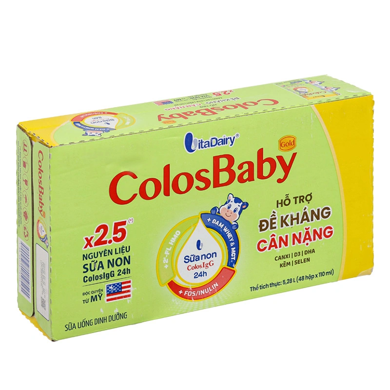 Lốc 4 hộp sữa non pha sẵn ColosBaby Gold 110 ml (từ 1 tuổi) - Giao bao bì ngẫu nhiên 14