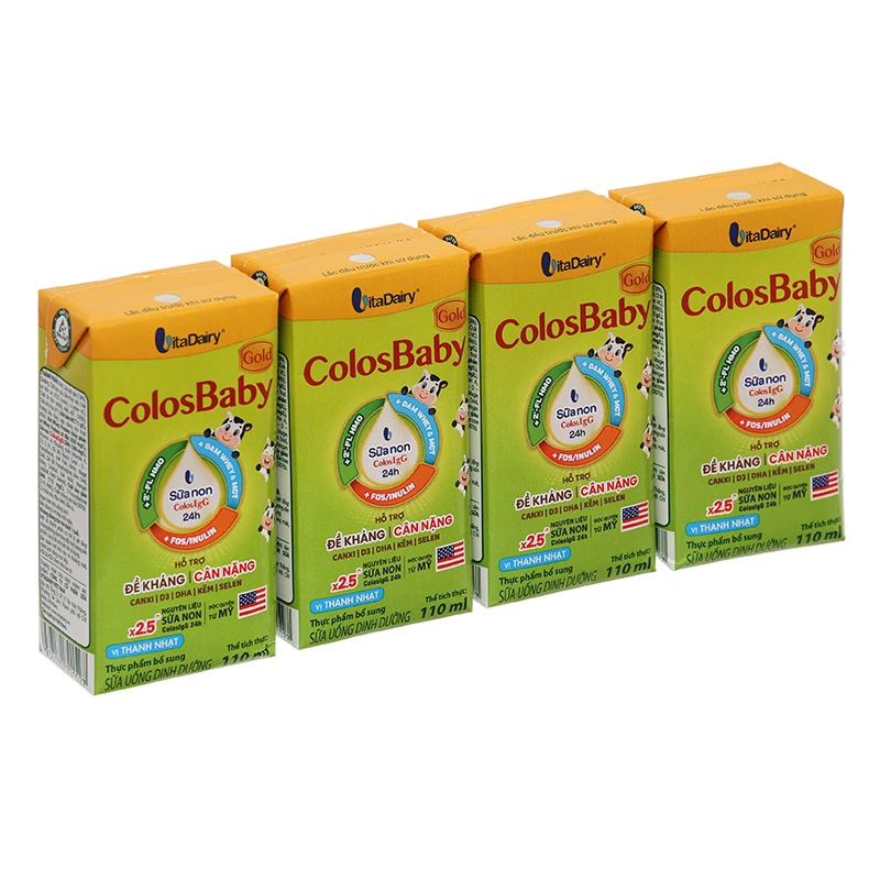 Lốc 4 hộp sữa non pha sẵn ColosBaby Gold 110 ml (từ 1 tuổi) - Giao bao bì ngẫu nhiên 16