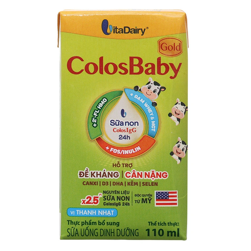 Lốc 4 hộp sữa non pha sẵn ColosBaby Gold 110 ml (từ 1 tuổi) - Giao bao bì ngẫu nhiên 20