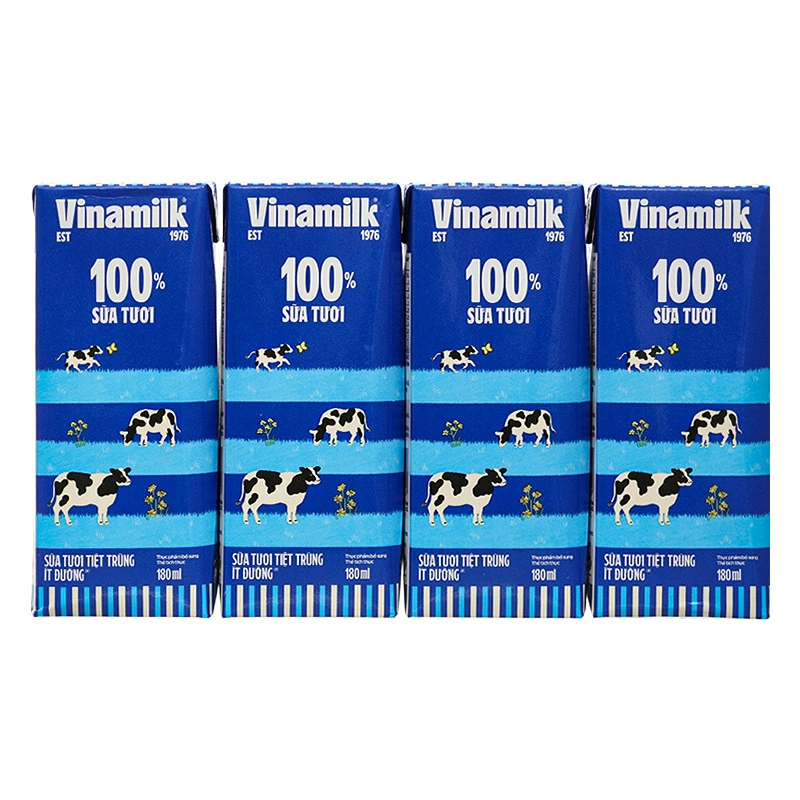 Thùng 48 hộp sữa tươi tiệt trùng Vinamilk ít đường 180 ml (từ 1 tuổi) - Giao bao bì ngẫu nhiên 5