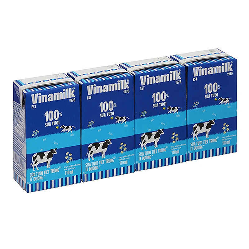 Thùng 48 hộp sữa tươi tiệt trùng Vinamilk ít đường 110 ml (từ 1 tuổi) 5