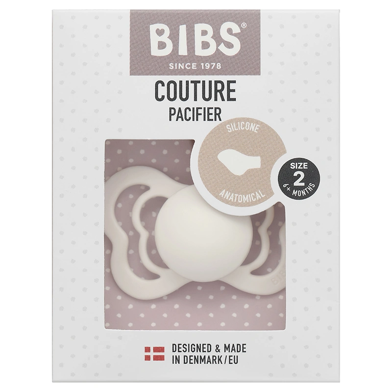 Ti ngậm BIBS Pacifier Couture (từ 6 tháng) - Màu trắng 2