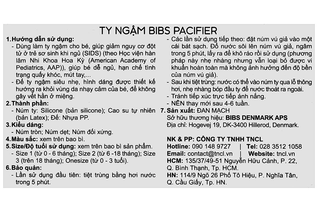 Ti ngậm BIBS Pacifier Couture (từ 6 tháng) - Màu trắng 8