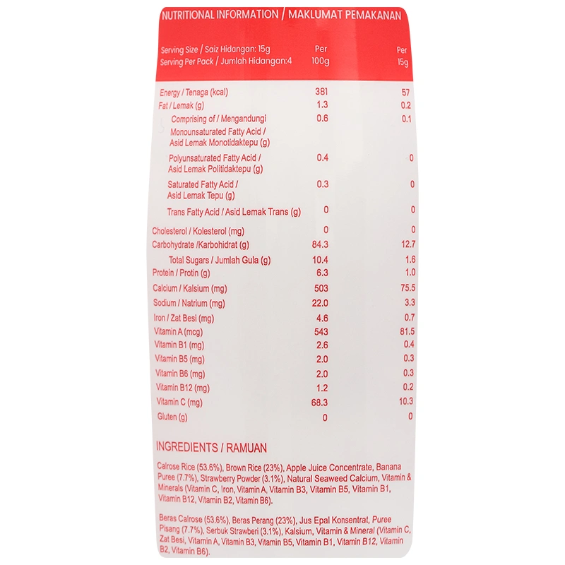 Bánh gạo ăn dặm NATUFOODIES PUFF vị dâu chuối gói 60g (từ 8 tháng) 8