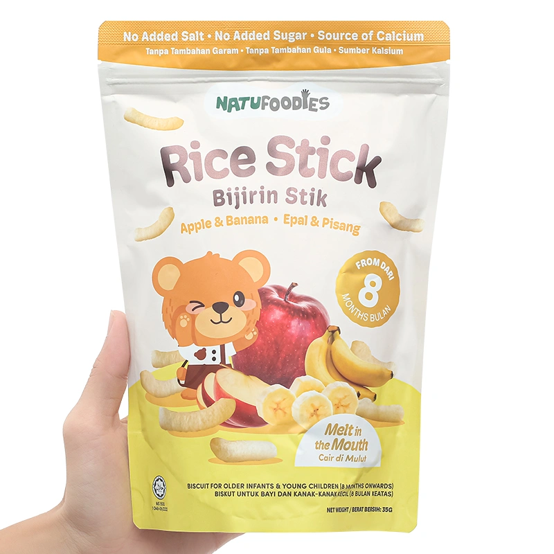 Bánh gạo lứt ăn dặm NATUFOODIES PUFF vị táo, củ dền gói 35g (từ 8 tháng) 8