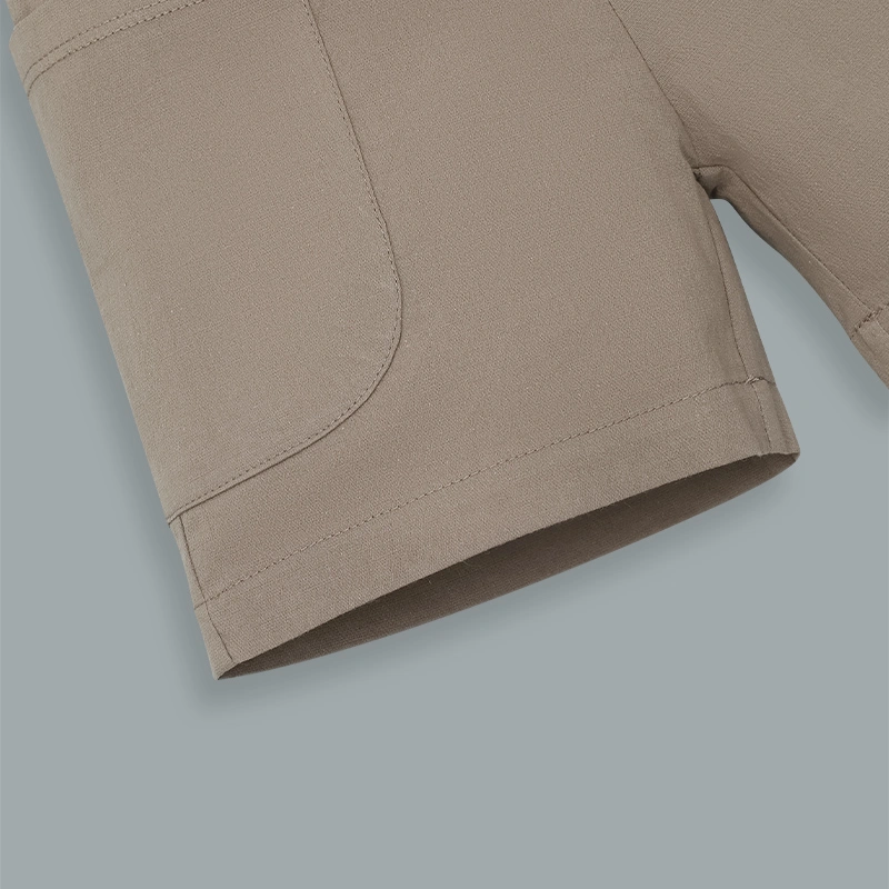 Bộ sát nách bé trai Pony Kids vạt cong in màu be rêu 11