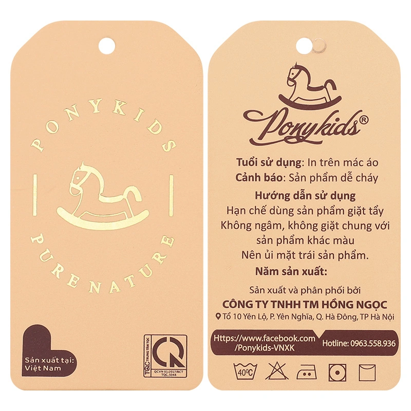 Bộ sát nách bé trai Pony Kids vạt cong in màu be rêu 14