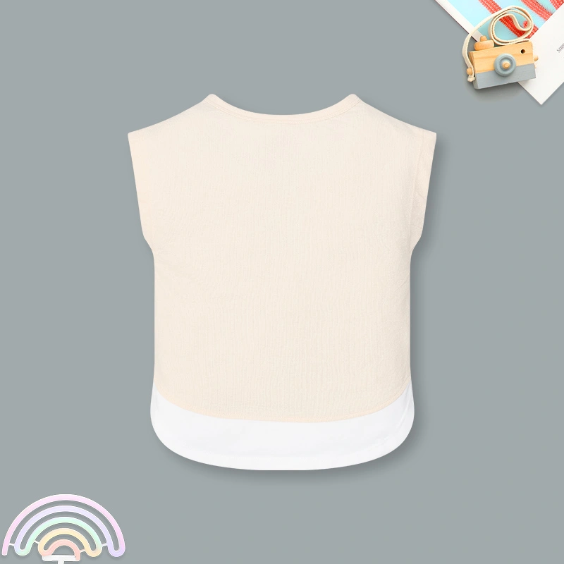 Bộ sát nách bé trai Pony Kids vạt cong in màu be rêu 3