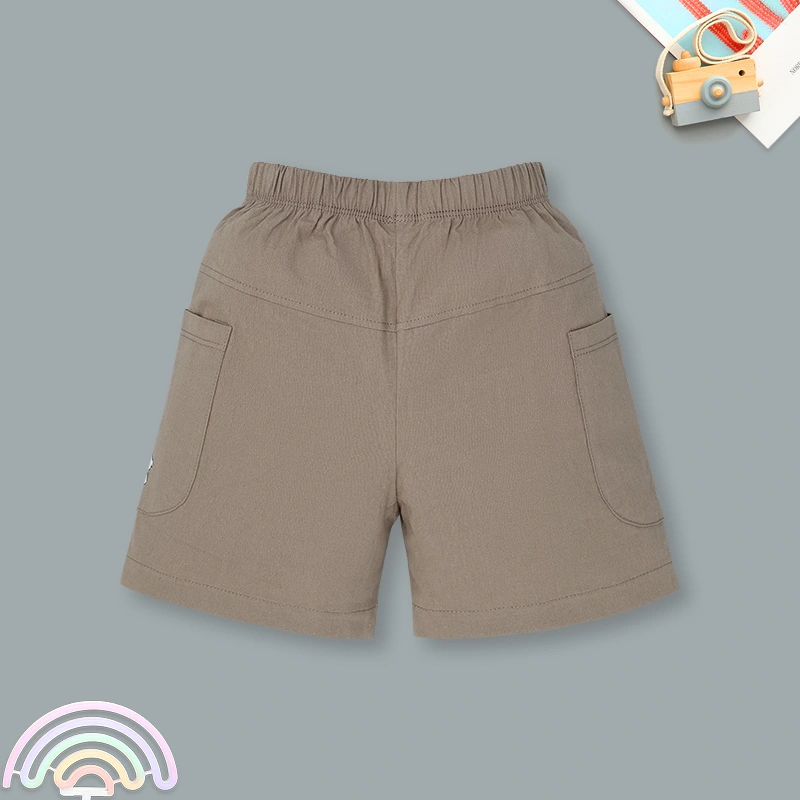 Bộ sát nách bé trai Pony Kids vạt cong in màu be rêu 9