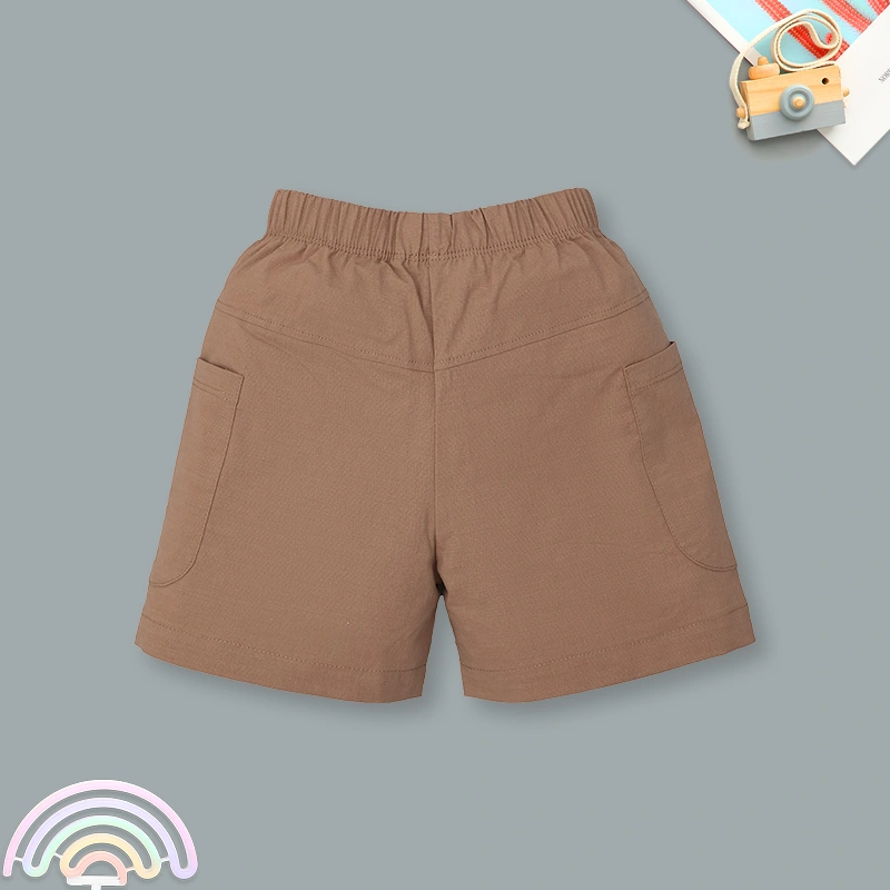 Bộ sát nách bé trai Pony Kids vạt cong in màu be rêu 23