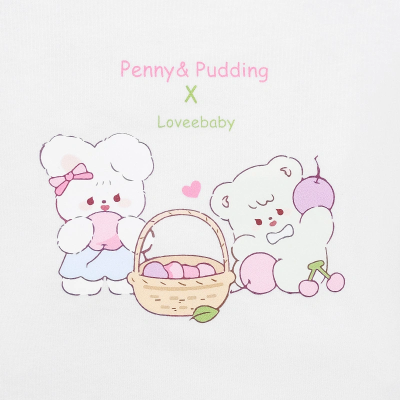 Bộ tay ngắn bé gái Pony Kids quần lỡ túi tim màu vàng 19