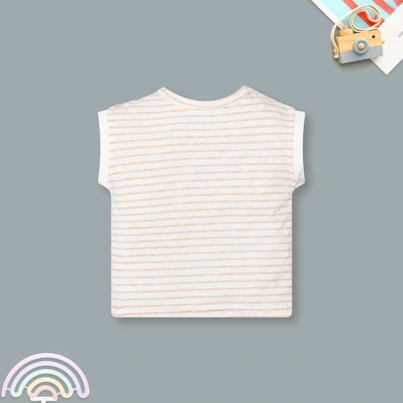 Bodysuit bé trai Pony Kids kèm áo in Fish màu be 11