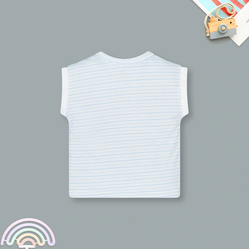 Bodysuit bé trai Pony Kids kèm áo in Fish màu be 26