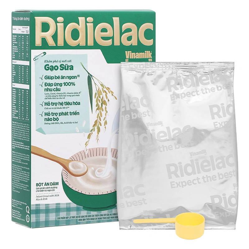 Bột ăn dặm Vinamilk Ridielac Gold gạo, trái cây hộp 200g (6 - 24 tháng) - Giao bao bì ngẫu nhiên 16