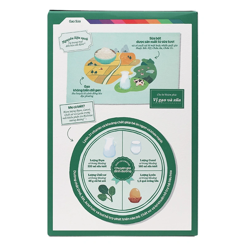 Bột ăn dặm Vinamilk Ridielac Gold gạo, trái cây hộp 200g (6 - 24 tháng) - Giao bao bì ngẫu nhiên 18