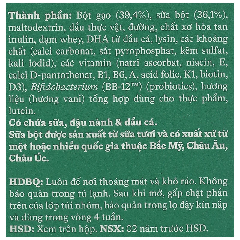 Bột ăn dặm Vinamilk Ridielac Gold gạo, trái cây hộp 200g (6 - 24 tháng) - Giao bao bì ngẫu nhiên 23