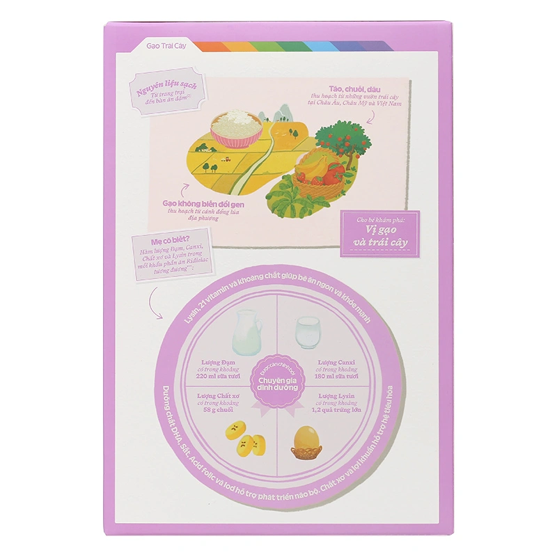 Bột ăn dặm Vinamilk Ridielac Gold gạo, trái cây hộp 200g (6 - 24 tháng) - Giao bao bì ngẫu nhiên 5