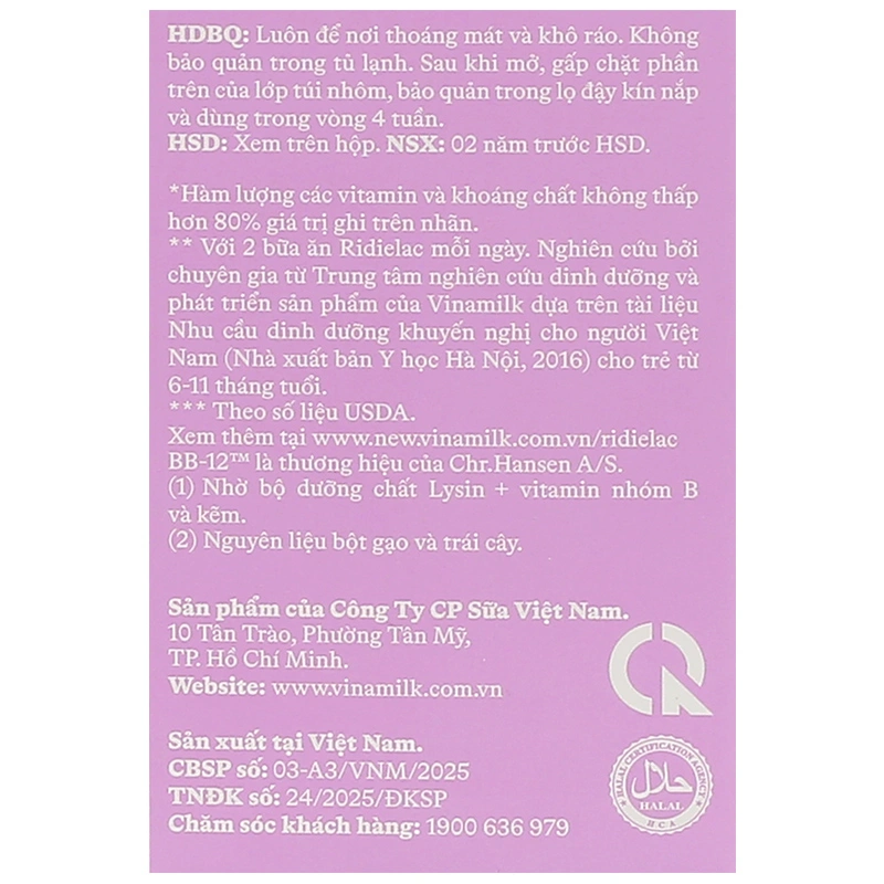 Bột ăn dặm Vinamilk Ridielac Gold gạo, trái cây hộp 200g (6 - 24 tháng) - Giao bao bì ngẫu nhiên 11