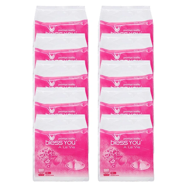 Combo 10 khăn giấy ăn Bless You À La Vie không mùi 23 cm x 23 cm