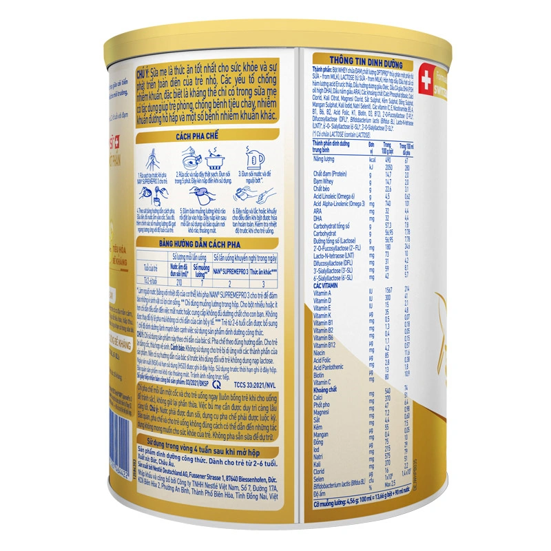 Combo 2 sữa bột NAN Supremepro số 3 800g (2 - 6 tuổi) hỗ trợ trẻ có cơ địa mẫn cảm 4