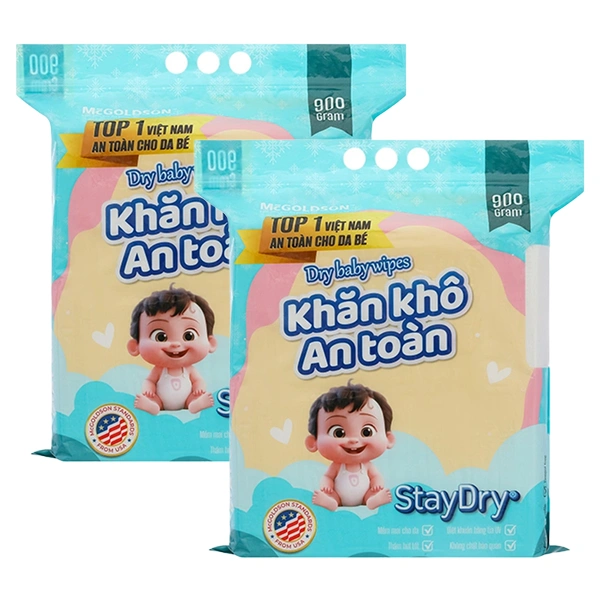 Combo 2 túi khăn khô StayDry không mùi