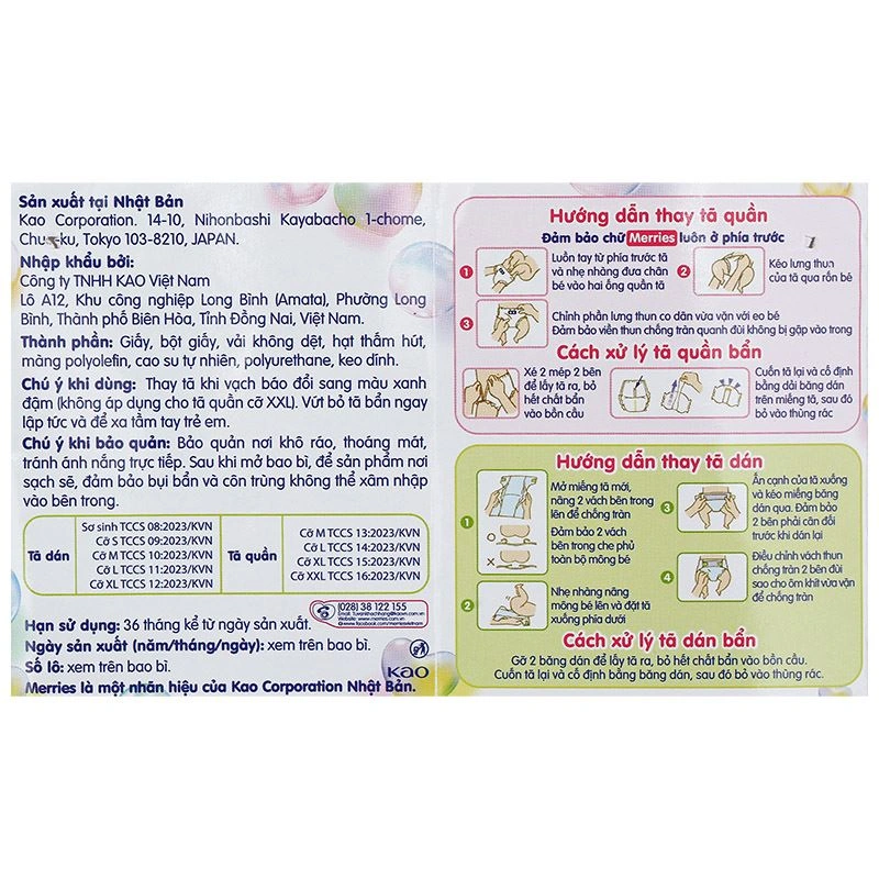 Tã quần Merries size XXL 24 miếng (15 - 28 kg) 14