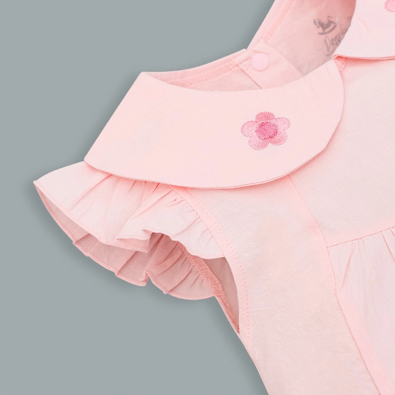 Đầm bé gái Pony Kids tay cánh tiên màu hồng 4