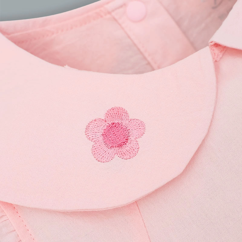 Đầm bé gái Pony Kids tay cánh tiên màu hồng 6