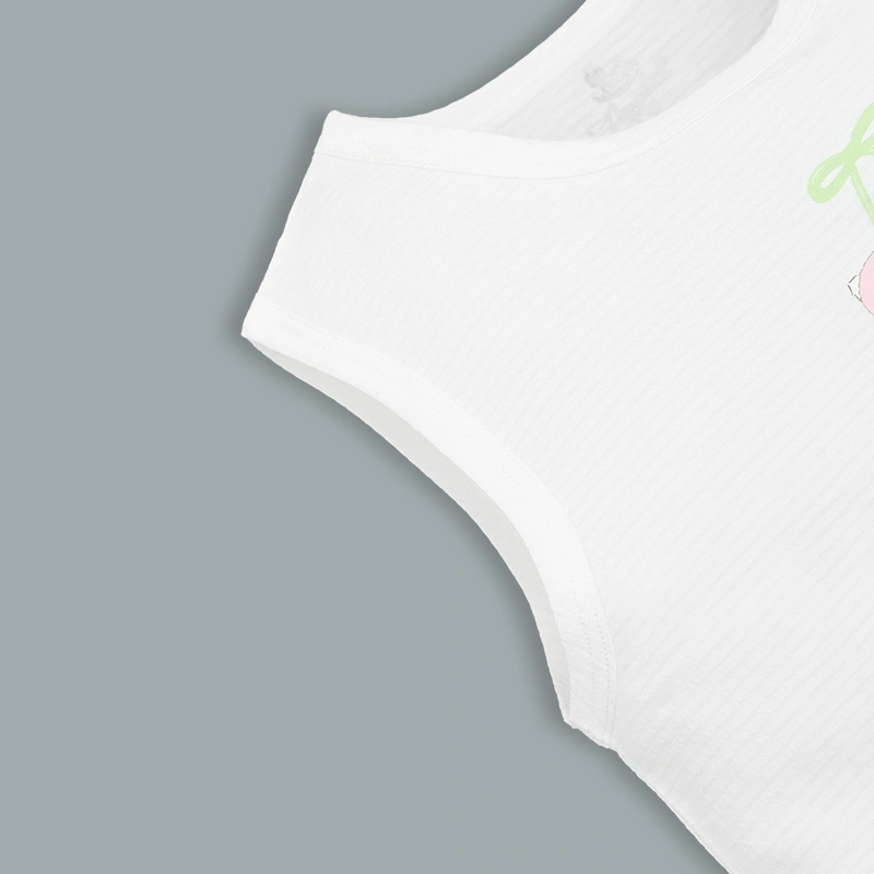 Đồ bộ sát nách bé gái Pony Kids quần bèo gấu màu hồng 19