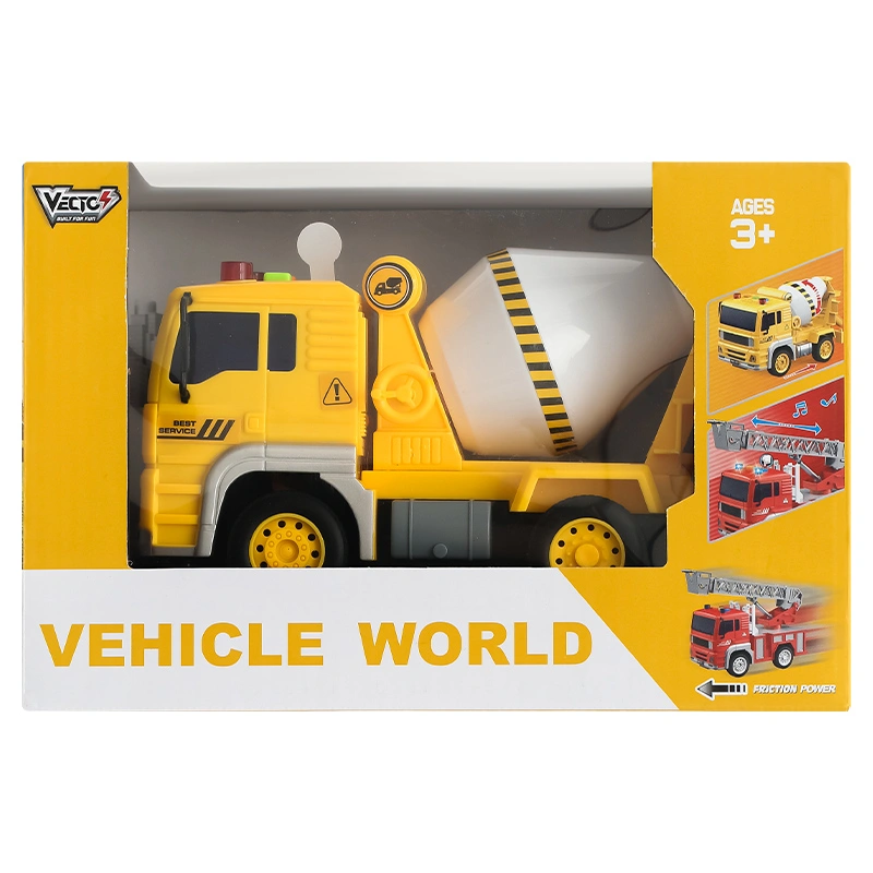 Đồ chơi mô hình xe ben công trình chạy trớn có đèn và âm thanh Vecto VT511B 3