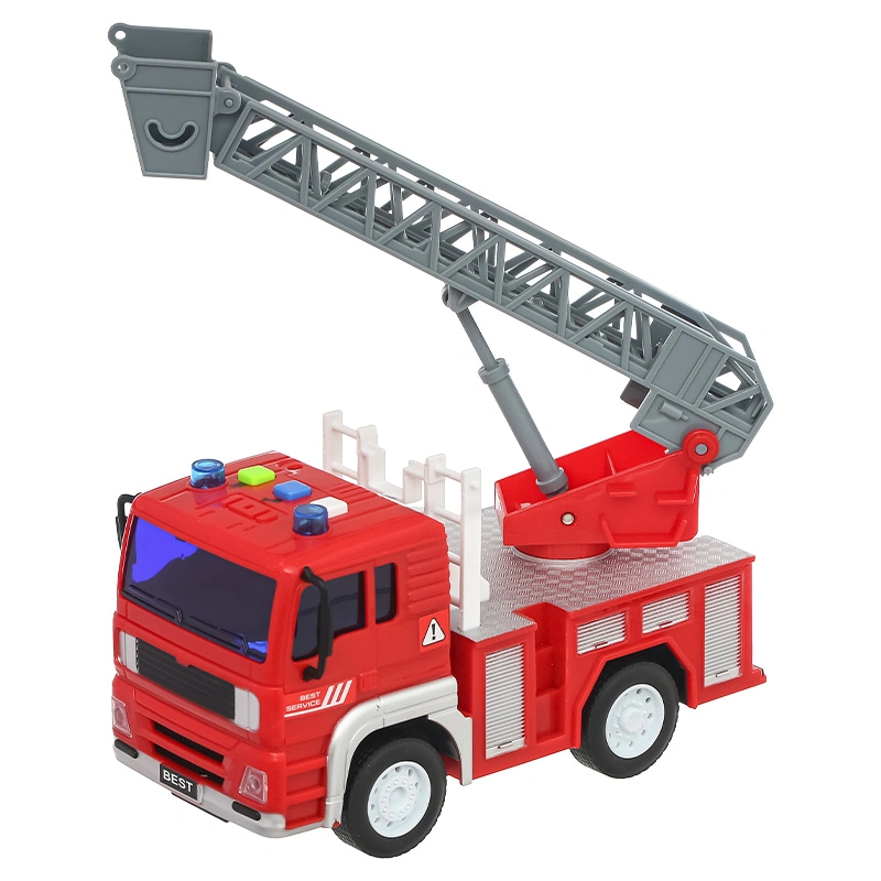 Đồ chơi mô hình xe cứu hỏa chạy trớn có đèn và âm thanh Vecto VT551B 11