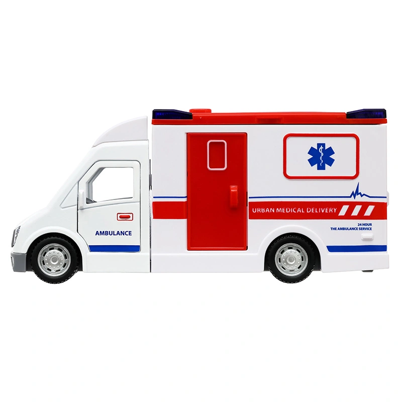 Đồ chơi mô hình xe van cấp cứu có đèn và âm thanh Vecto VT63K 10