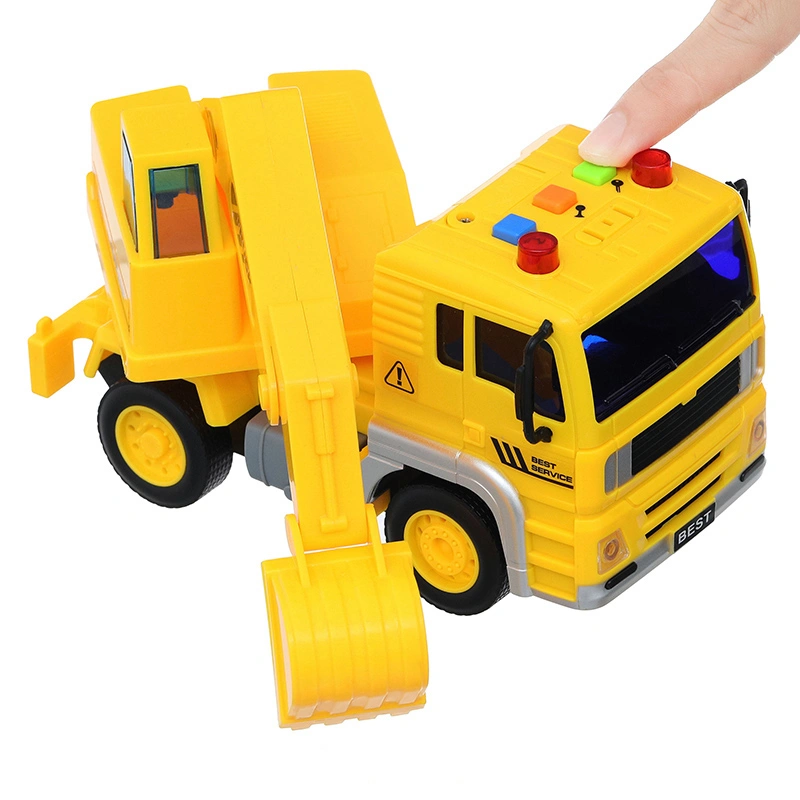 Đồ chơi mô hình xe xúc công trình chạy trớn có đèn và âm thanh Vecto VT511C 14
